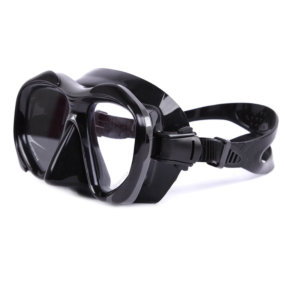 MK2600 Anti-fog Diving Snorkeling Mask Two-window Swim Mask Goggles Swimming Mask Tempered Glass Lens Flexible Silicone Frame