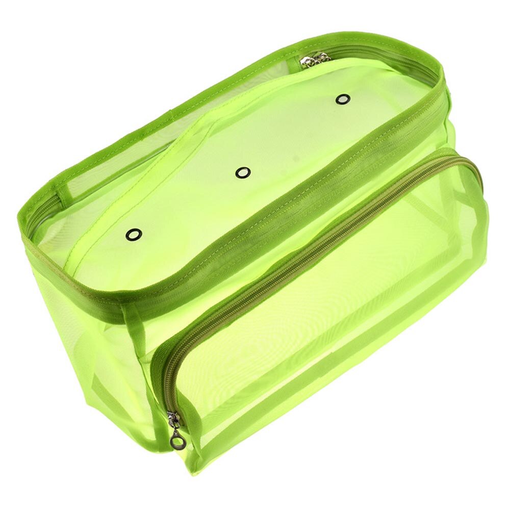 Knitting Bag Organizer Yarn Storage Mesh Bag Tote Storage Case for Crocheting Hook Knitting Needles Sewing Accessories: Green
