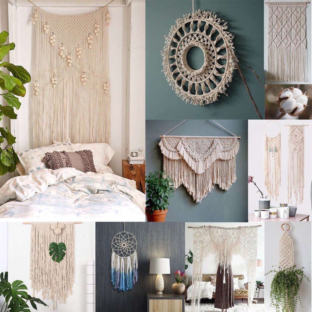 Macrame Cotton Cord for Wall Decor Cotton yarn Hanging Dreamcatcher Making Macrame Cords bohemian wall hangings Cotton Rope