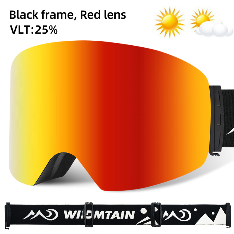 WILDMTAIN Best Ski Goggles Snowboard Dual Layers Anti fog Skiing Snow Goggles, UV Protection Ski Glasses for Men Women Youth