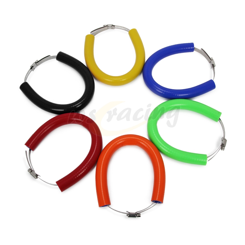 Universal Silica Gel Stainless Steel Adjustable Exhaust Pipe Heat Shields For KTM Kawasaki Yamaha Over 250CC