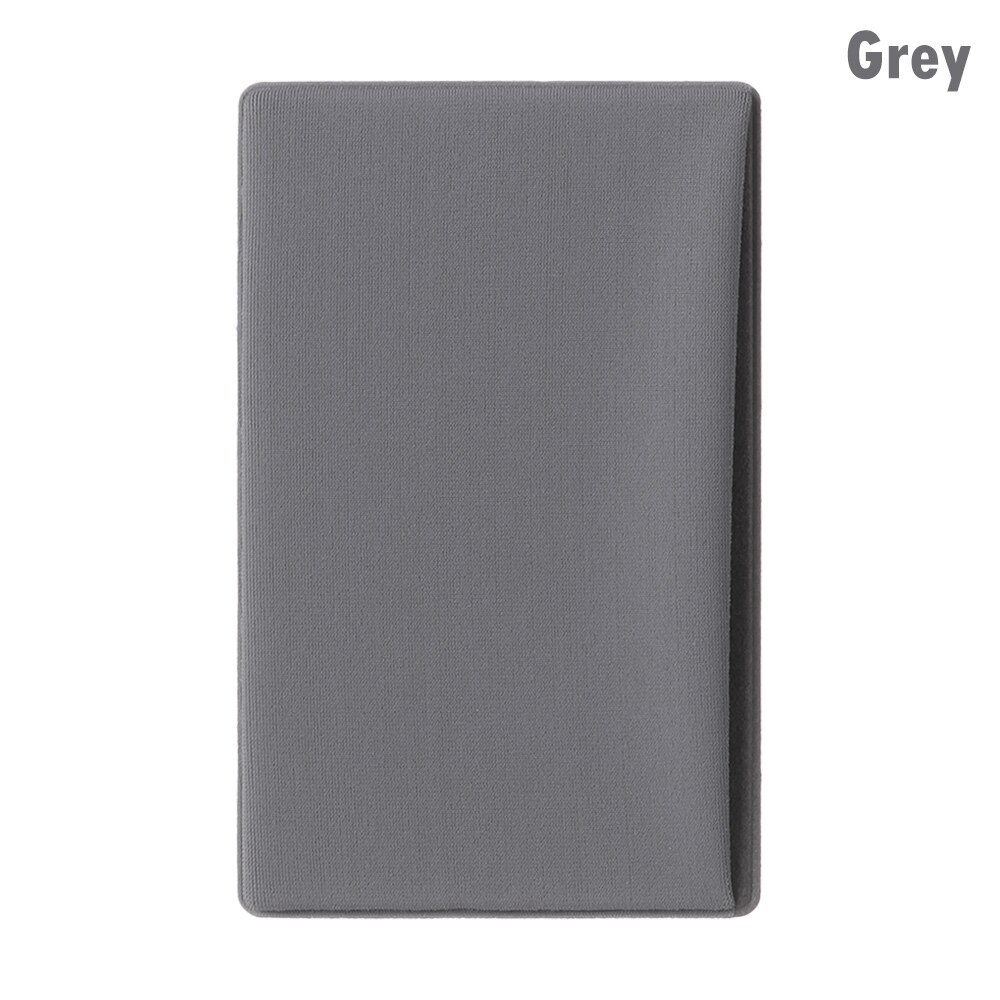 1pc Self-Adhesive Cell Phone ID Credit Card Holder Unisex Elastic Stretch Women Men Sticker Pocket Wallet Case CardCover: grey