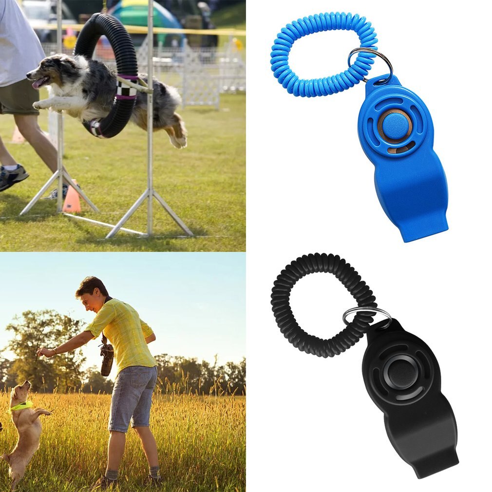 Eight Character Two In One Sound For Dog Training Pressure Whistle Multi-function Knob Pet Rattles Dog Ring Trainer