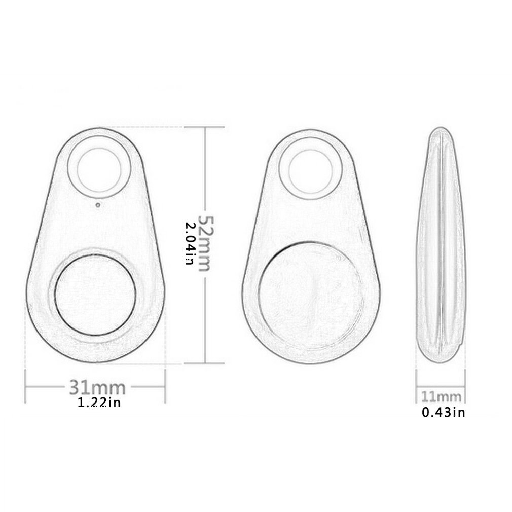 Smart Wireless 4.0 Key Anti Lost Finder Tracker Alarm Gps Locator Wireless Positioning Wallet Pet Key