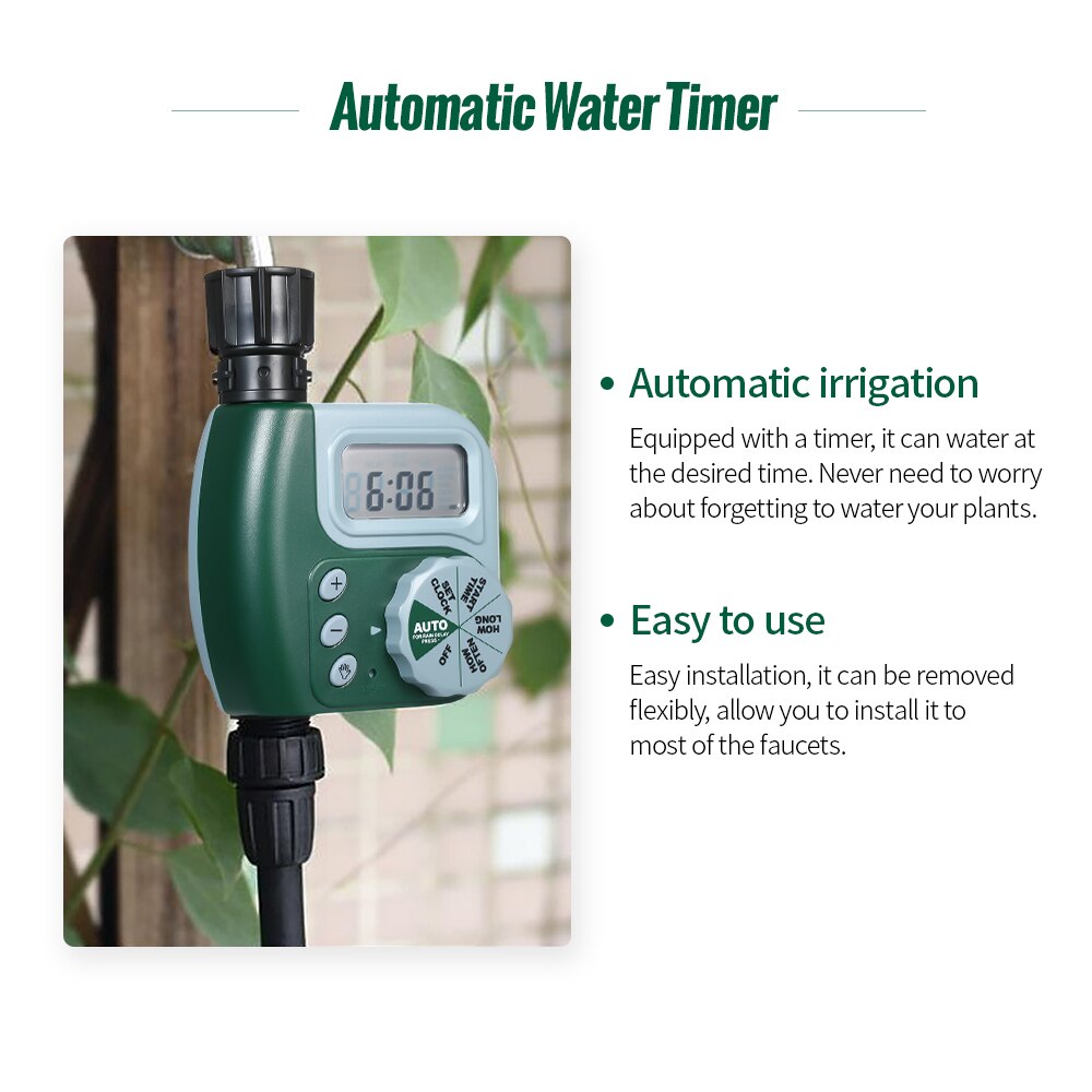 Programmable Hose Faucet Timer Automatic Water Timer Outdoor Garden Irrigation Controller Garden Automatic Watering Device