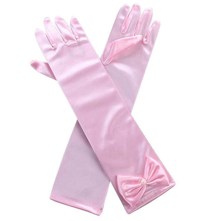 Bogen Mädchen Handschuhe Sonnencreme Lange Handschuhe freundlicher Schild Professionelle Handschuhe tanzen Party Prinzessin Kleid Zubehör Handschuhe