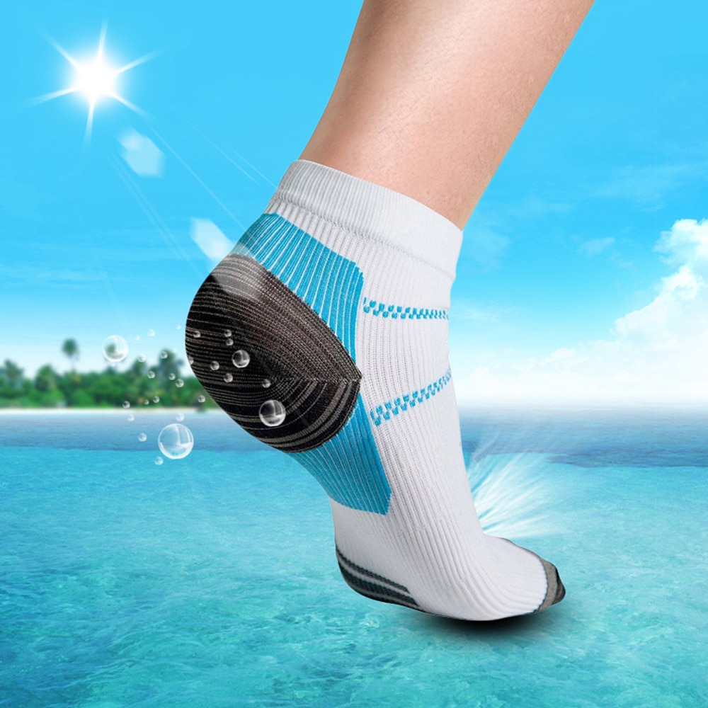Ushine Miracle Voet Compressie Sokken Anti-Vermoeidheid Plantaire Fasciitis Hielspoor Pijn Sok Mannen Vrouwen Sport Sokken
