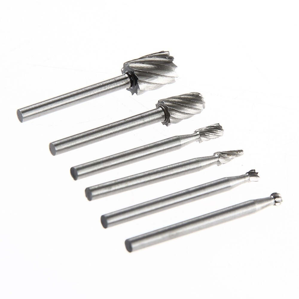 6pcs dremel rotary tool mini drill bit set cutting tools for woodworking knife wood carving tools kit wood tools accessories