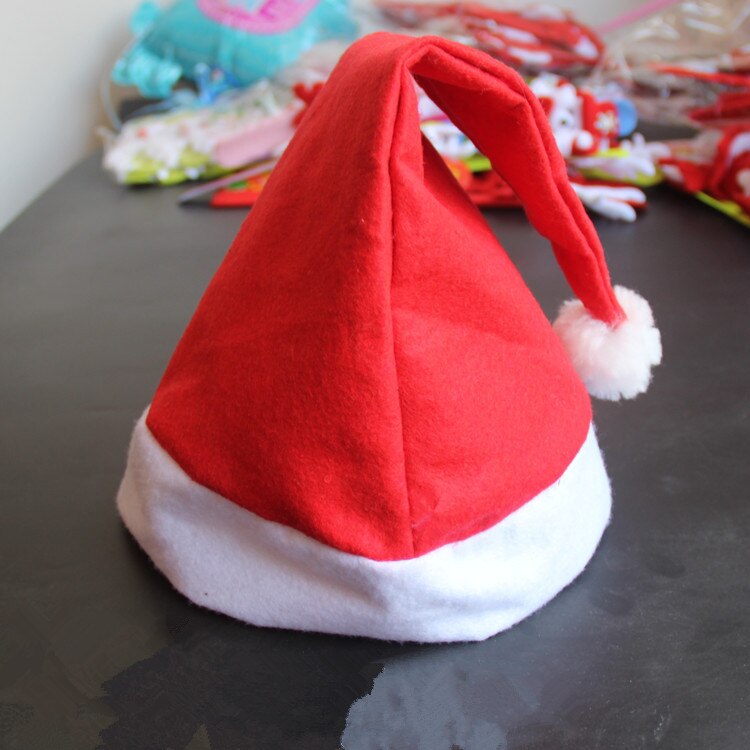 Vinter flannel julehatte fest kasket dreng og piger rød søde dejlige kasketter år glædelig jul dekoration: -en