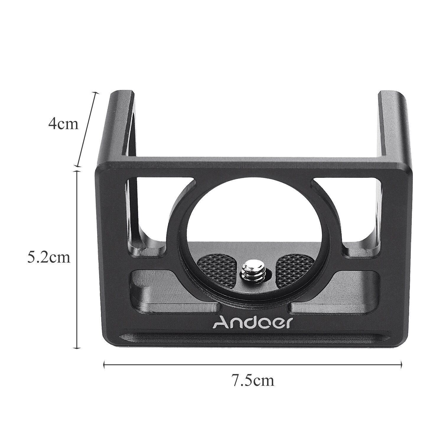 Andoer metal câmera gaiola montar caso protetor com 1/4 Polegada parafusos sapato frio para sony rx100 vi vii câmeras