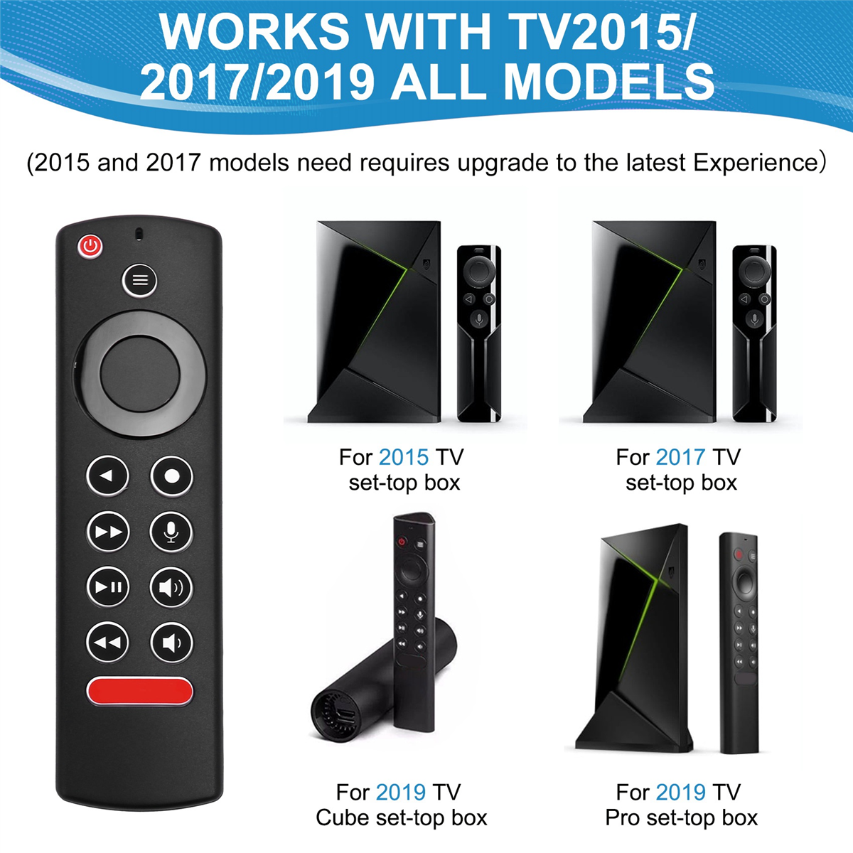 Tv Voice Afstandsbediening Voor Nvidia Shield Tv Pro Tv Kubus Stb Afstandsbediening Met Stemfunctie