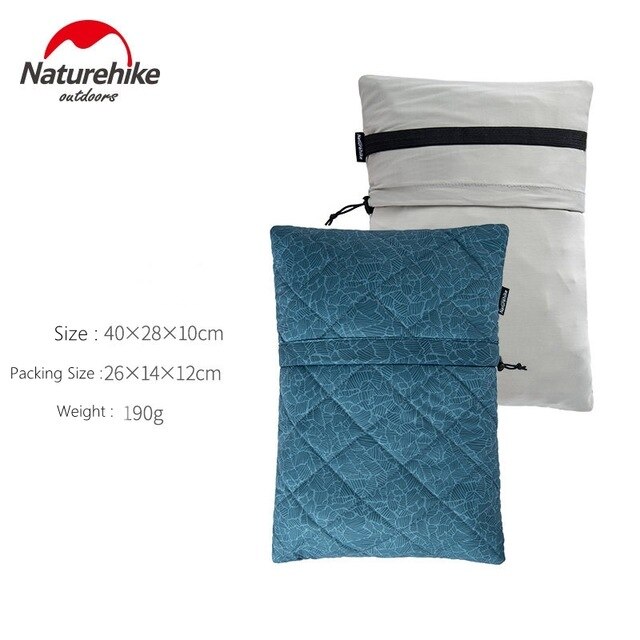 NatureHike almohada de esponja plegable multipropósito romper almohada de cuello almohada de viaje almohada de Camping: Navy Blue