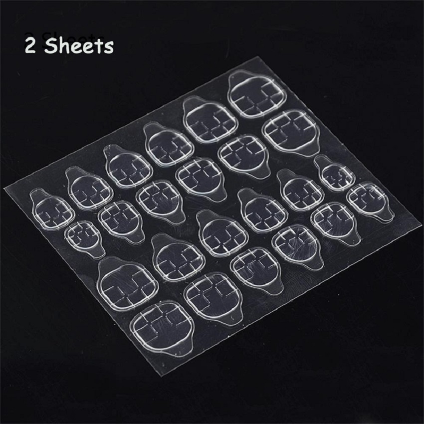 24 stuks/set matte nepnagels populaire lange tip patch pure kleur nagelchip nagelverlengingen kunstmatige nagelkunst accessoires: Plakband
