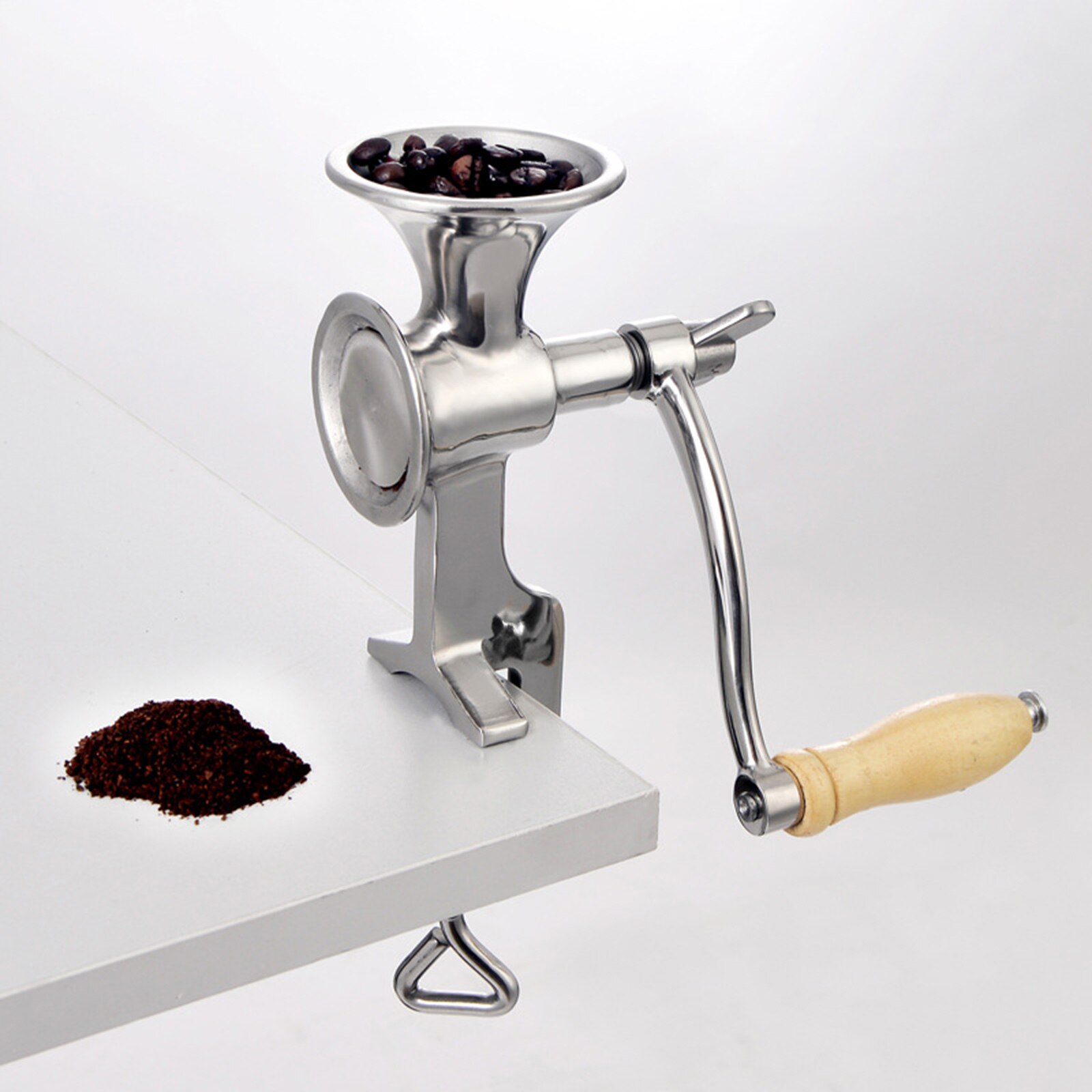 Handkurbel Getreide Mühle Getreide Mühle Grobheit Einstellbare Holz-Griff für Saatgut Weizen Kaffee Bohnen Hause Verwenden mit