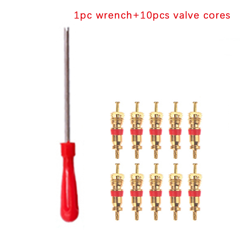 Strumenti per la rimozione del nucleo della valvola della gomma Chiave Manico in plastica Cacciavite per bici Chiave per riparazione pneumatici Strumento manuale per auto Bicicletta Motorcycl: nero