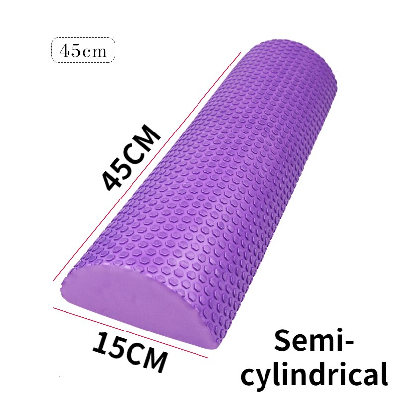 Rouleau demi-cylindre en mousse EVA pour le Yoga,équipement utile pour l&#39;entraînement, blocs, coussins d&#39;équilibre à point flottant, Pilates, massage, 30 – 40 cm,: WHITE