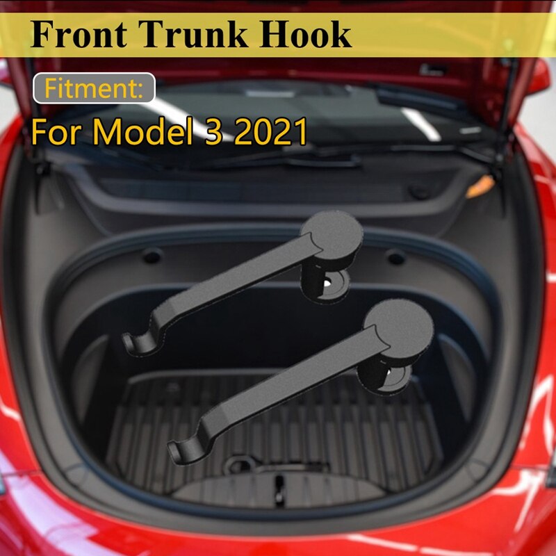 Für Tesla Modell 3 Vorder Kofferraum Haken Stamm Einkaufstüte Haken Gepäck Haken Innen Zubehör