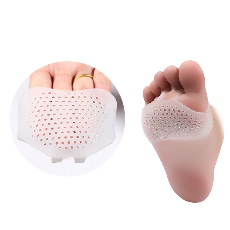 1 paar Voorvoet Siliconen Gel Inlegzolen Pads Kussen Middenvoet Pads Pijnbestrijding Siliconen Gel Bunion Protector Antislip Pads