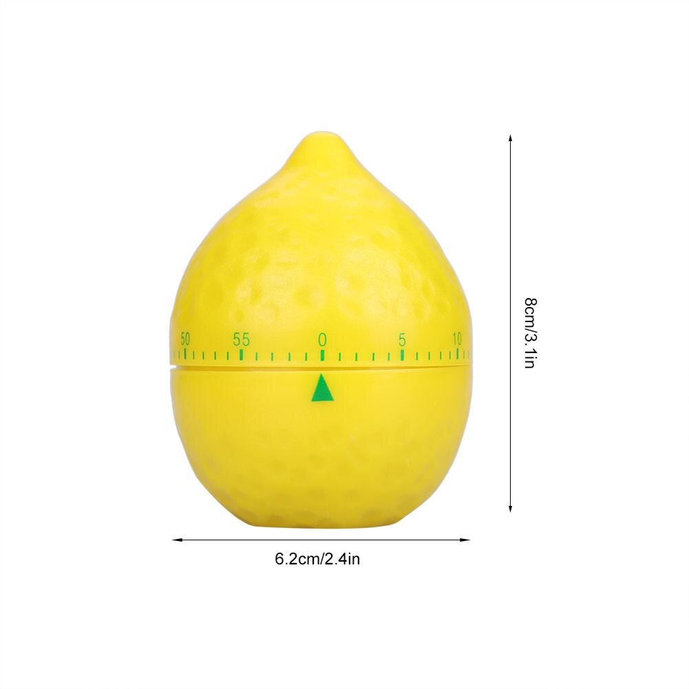 Sød køkken mekanisk timer manuel citron form tællere æggeur til hjemmelavning timing værktøj køkken gadget