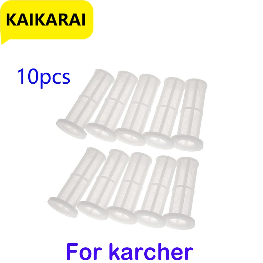 5Pcs Water Filter Netto Wasmachine Hoge Druk Plastic Voor Karcher K2k3k4k5k6K7 Serie Hoge Druk Filters Transparante Accessor