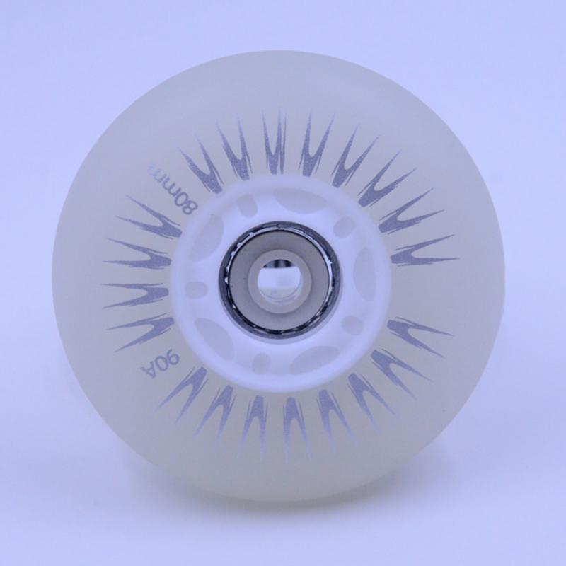 4pcs LED Sliding Flashing Skating Wheel 80mm 90A Inline Roller Skate Wheels Light Make You More Cool In Night Skate