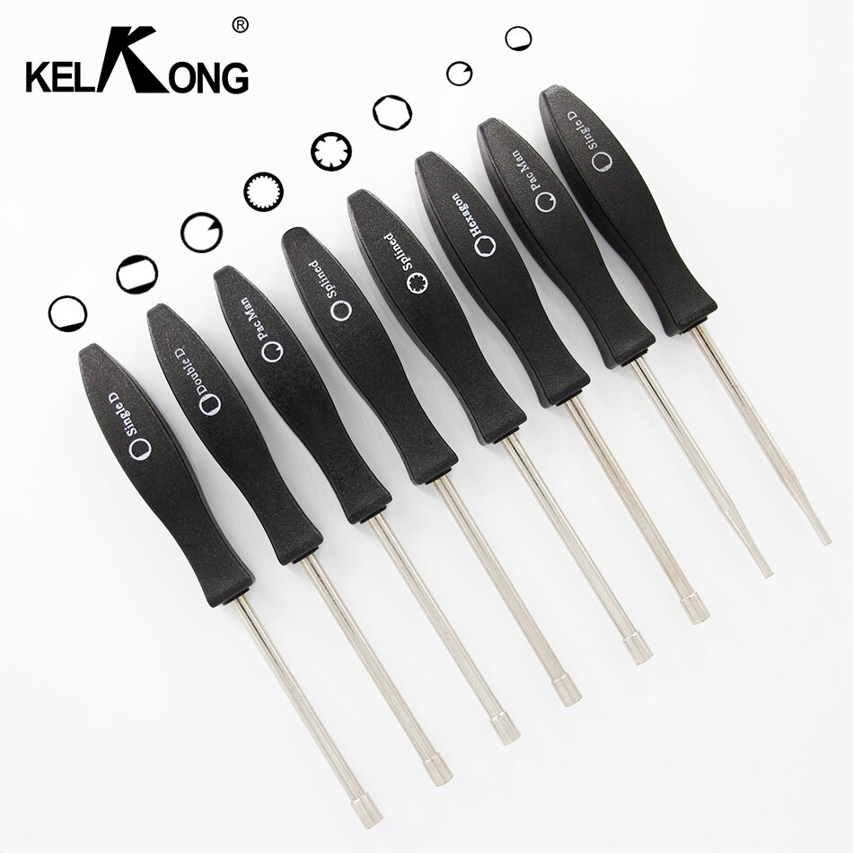 KELKONG Carburetor Adjustment Tool Pac Man/SingleD/DoubleD/Hexagon/Splined21/7-Teeth Splined Screwdrivers Cleaner Brushes etui