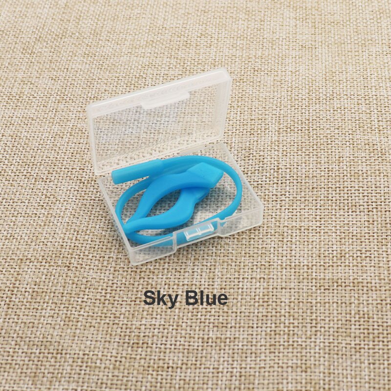 Correas de gafas para niños, funda de goma de silicona para gafas de bebé: Azul cielo
