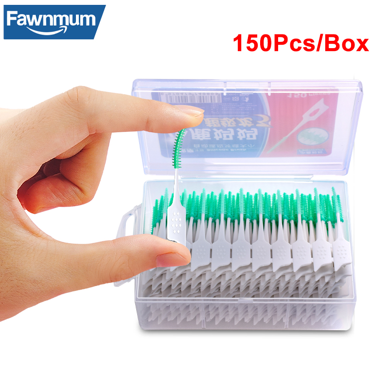 150 unids/caja de hilo Dental, cepillo Interdental de limpieza Dental, selección de hilo Dental, cuidado de higiene bucal, hilo Dental ultrafino