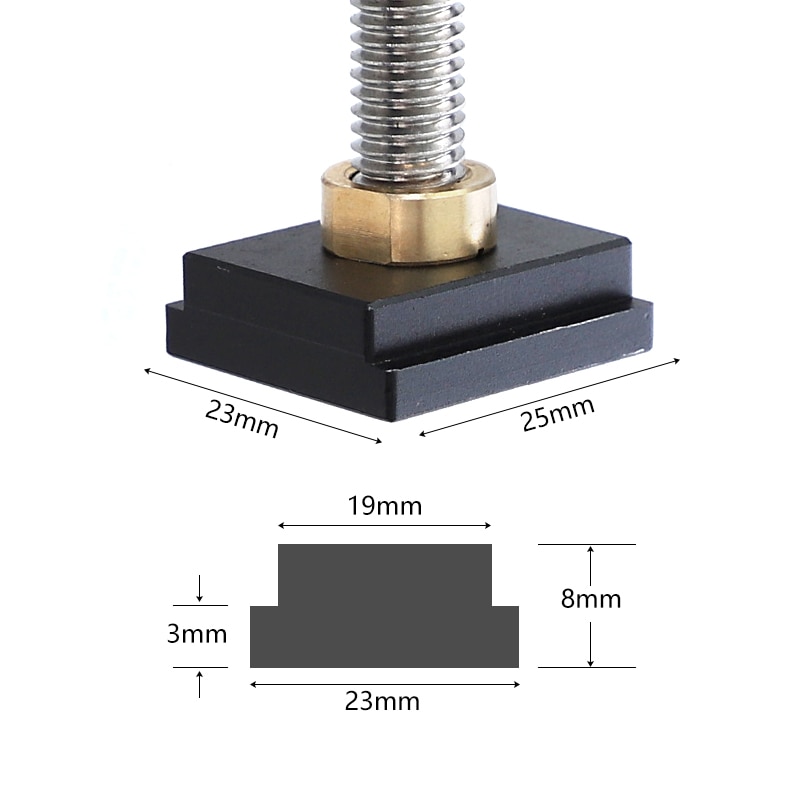 T Track Clamp Adjustable Hold Down Clamp for Standard T-Slot Router Table Saw Woodworking Bench Accessories