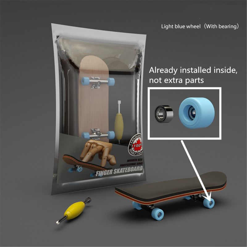 Mini deskorolka drewniana podstrunnica zabawka profesjonalne stenty Finger Skate Set GXMB