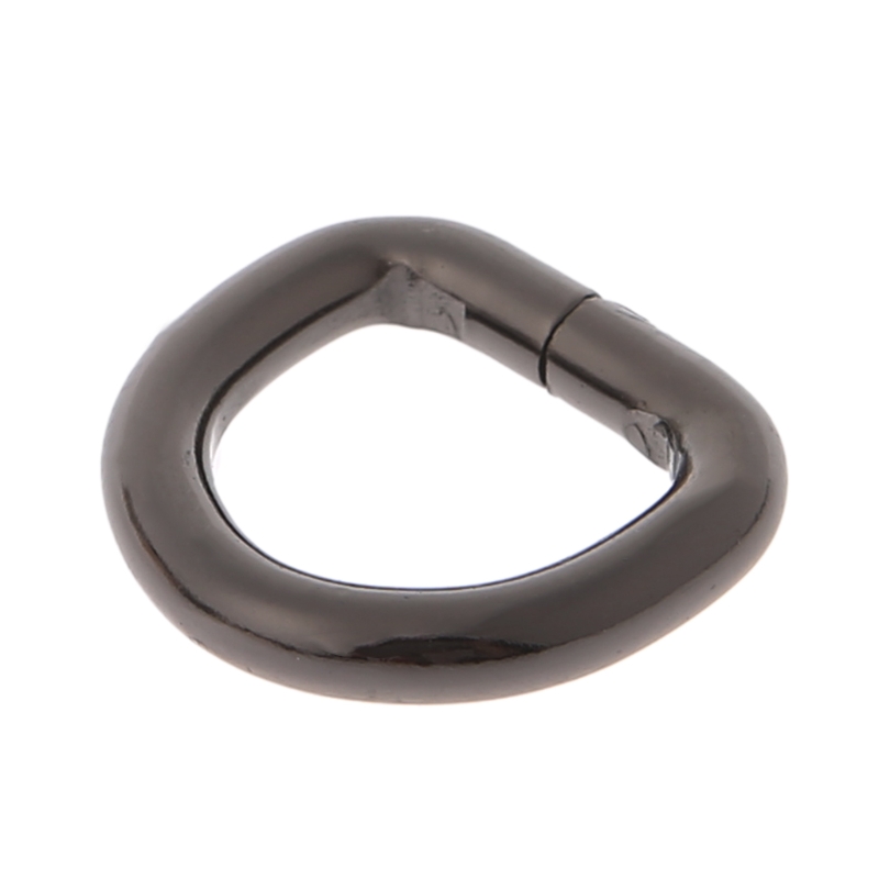 THINKTHENDO, 10 Uds., nueva correa de Metal de 15mm, cinturón Web D anillo con hebilla, bolso de cierre, bolso de cuero, bolso, bolso, accesorios, hebilla