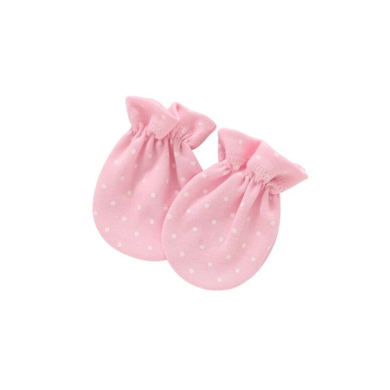 Baby Anti Krassen Zachte Katoenen Handschoenen Pasgeboren Bescherming Gezicht Scratch Mittens XX9F: 7