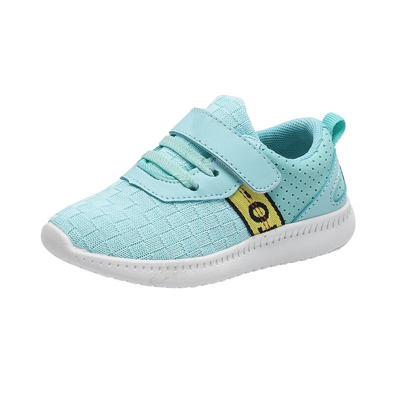 Lente Herfst Meisjes Jongens Sport Schoenen Antislip Zachte Bodem Kinderen Baby Sneakers Casual Kids Flat Sneakers Wit Canvas: Sky Blue / 30