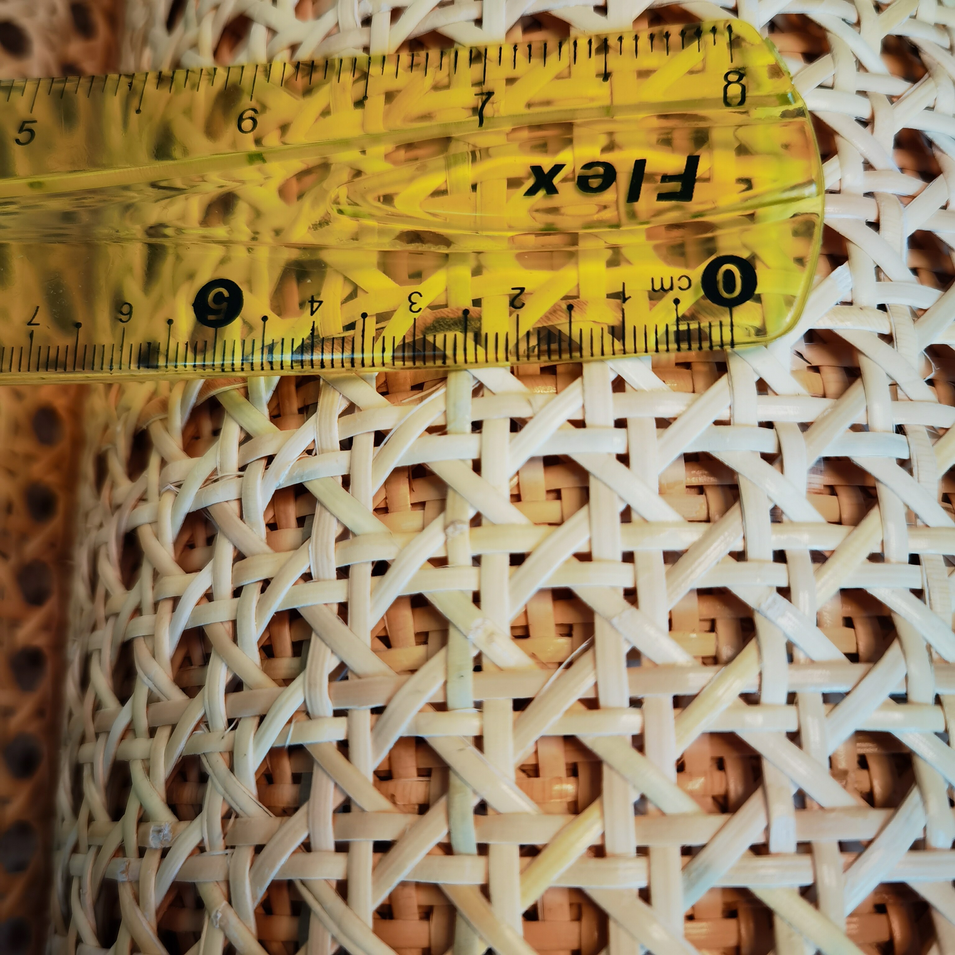 30Cm/40Cm/45Cm/50Cm/55Cm X 1 Meter Natuurlijke Rieten Webbing Sheet Echte Rotan Webbing Roll Stoel Achtergrond Meubelmateriaal