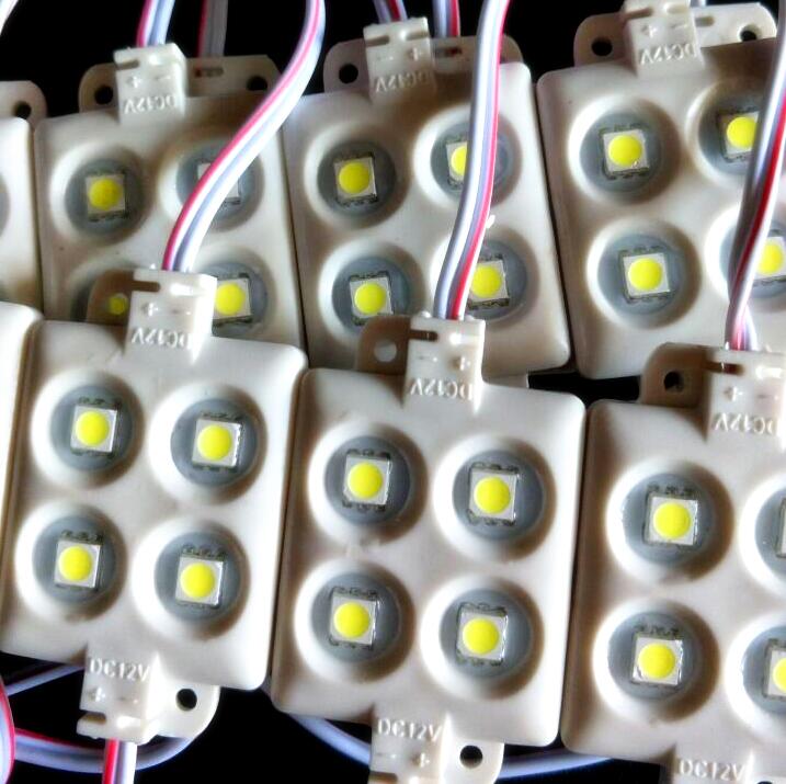 LED Module SMD 5050 4 LED DC12V Waterdicht Advertentie LED Modules Super Heldere Warm Wit Brief Verlichting