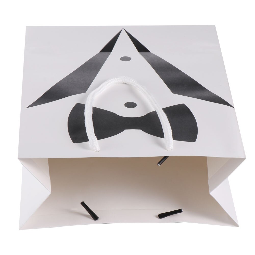 1pcs Papier Tuxedo Bruidsjonkers Dank U Bags Zwart Wit Wedding Bridal Gunst Bruidsmeisje Bruidsjonkers Bags