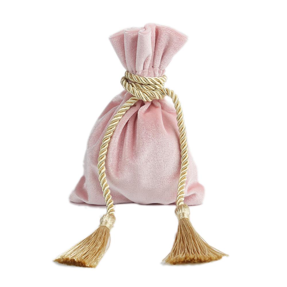 Doreenbeads Fluwelen Koord Tassen Huwelijkscadeau Tas Ringen Ketting Sieraden Kwastje Verpakking Diy Craft 14.5X11Cm 1Pc: 2