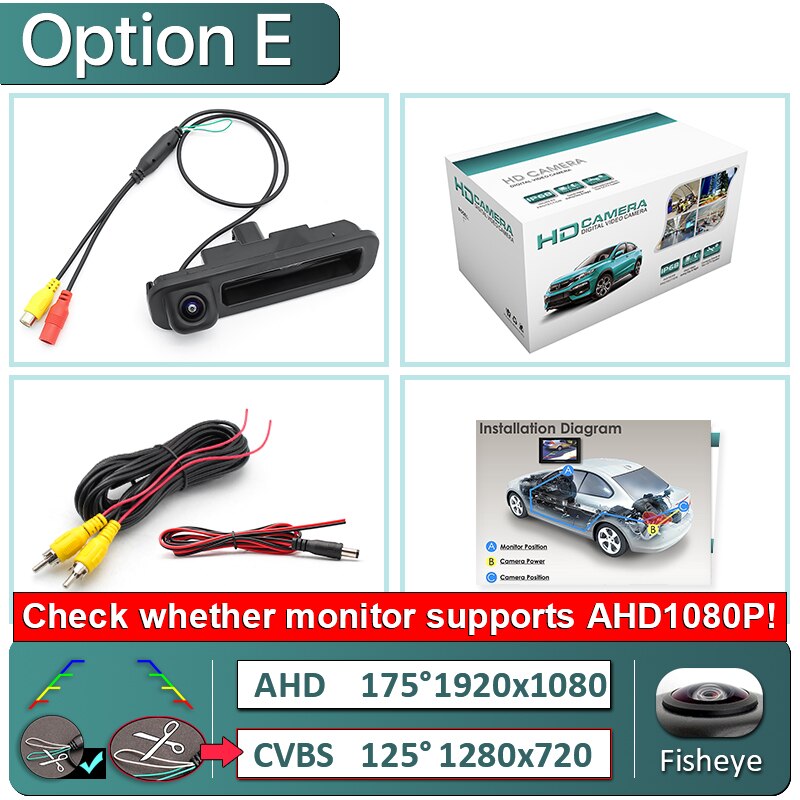 GreenYi-cámara de visión trasera para coche Ford Focus 170x1920 P, HD, AHD, 1080 grados, para Ford Focus: E-AHD1080P-175deg