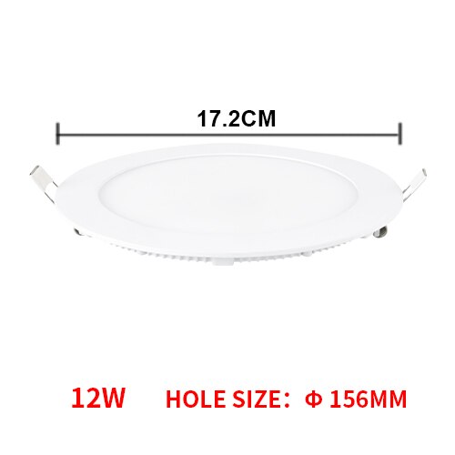 LED Light With App Control Ultra thin Downlight lamp 6W 12W 18W 24W led ceiling recessed grid downlight s: Round 12W