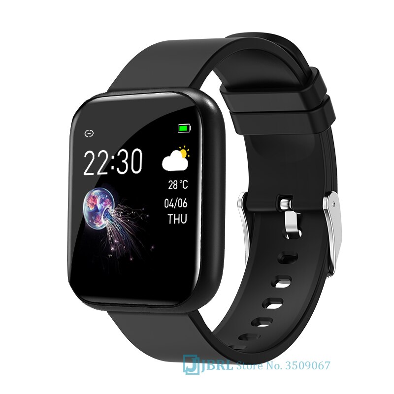 Sport full touch led klockor barn barn analog digital klocka tjejer pojkar bluetooth fitnessband tonåring digital klocka android ios: Svart