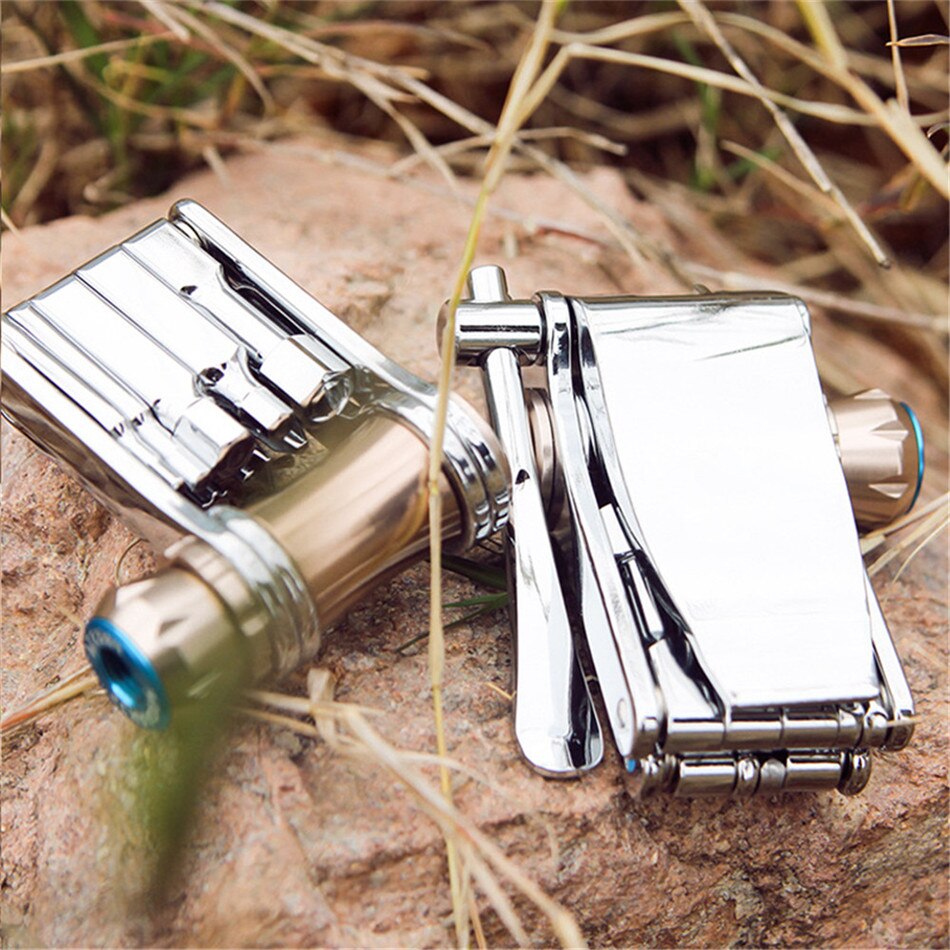 TimelyTrust 11 in 1 Bike Multi-Tool - Chain Tool/Torx/Hex/Screwdriver Bicycle Multitool Cycling Mechanic Repair Tools with CO2