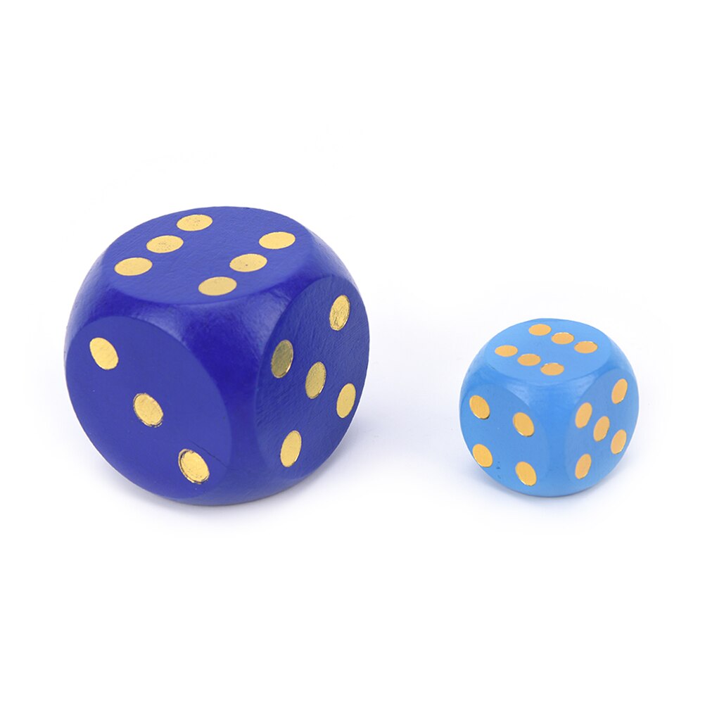 1 stk 6 side stor størrelse træ terninger terninger voksne børn legetøj sjovt brætspil nat bar ktv underholdning spil terninger 50mm 30mm