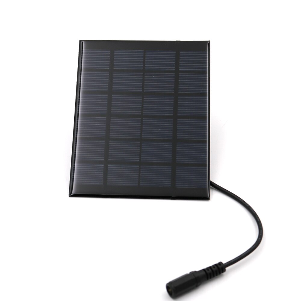 2 3 4.5 6 10 W 6V Solar Panel Portable Transparent Laminated Mono Cell Module 3.7V 18650 Battery Connector DC 5.5*2.1 plug