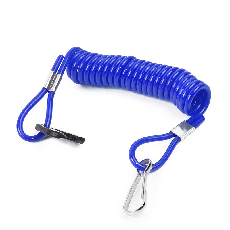 1.6M Boat Motor Kill Stop Switch Key Rope Jet Ski Outboard Stop Kill Key Floating Safety Lanyard Rope Blue For Honda: 1pc Blue