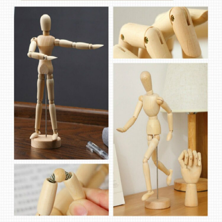 Houten Multifunctionele Hout Menselijk Gezamenlijke Hand Model Thuis Woonkamer Decoratie Ambachten Houten Hand Model Speelgoed Decoratie