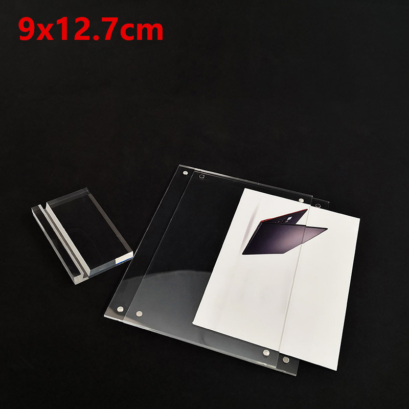 A5/A4 Acrylic Photo Frame Certificate Camp Poster Display Stand W/ 1 Set Nails For Homes,offices,cafes,bars,hotels Decorations: C 9x12.7cm