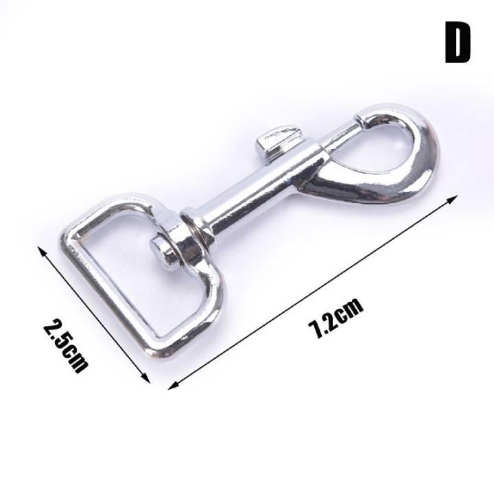 65mm/70mm/80mm/90mm/100mm/120mm Stainless Steel Bolt Snap Hook Clip Diving Singel Hook BCD Accessories Tools: black