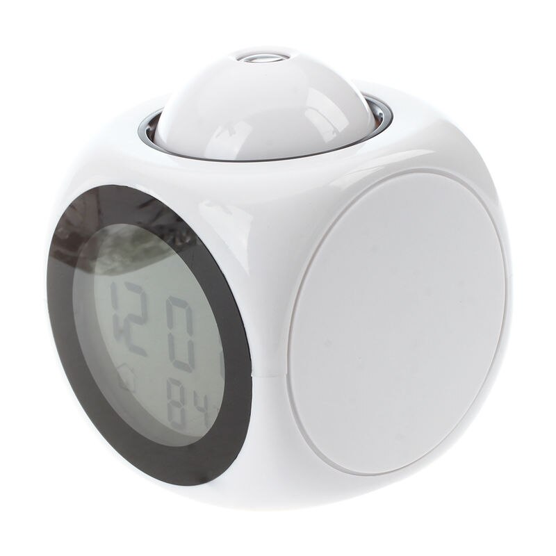 Digital LCD Voice Talking LED Projection Alarm Clock Temp Station: Default Title