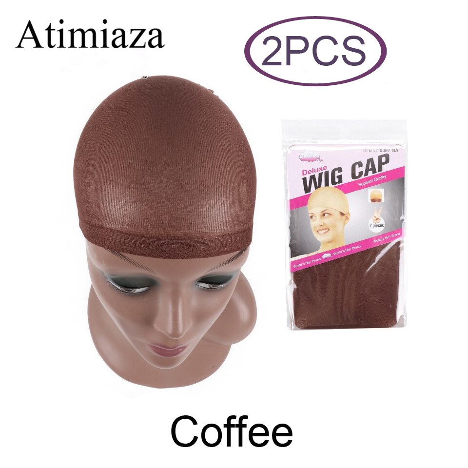 10 Pieces (5 packs) wig cap Brown Beige Coffee Nylon Wig Caps Hair Wig Nets Stretchable Elastic Hair Net Vendor