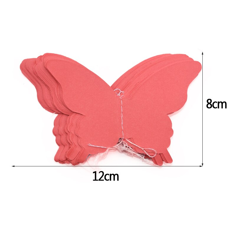 270cm fargerike sommerfuglpapir krans hengende banner bryllup bursdagsfest dekor baby shower barn jente rom dekor bunting